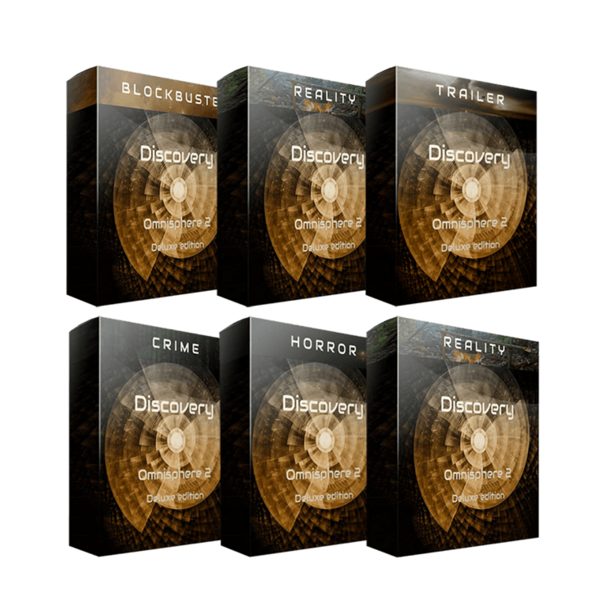Triple Spiral Audio - Discovery Deluxe Bundle Presets Software GUI Artwork