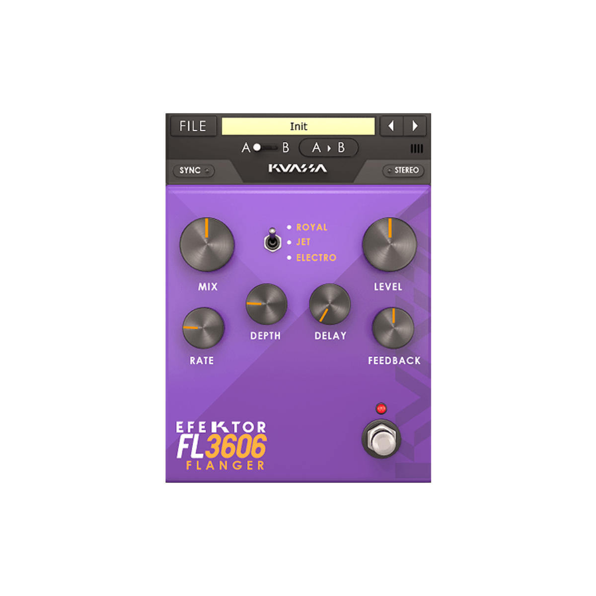 Kuassa - Efektor FL3606 Flanger Plugins & FX Software GUI Artwork