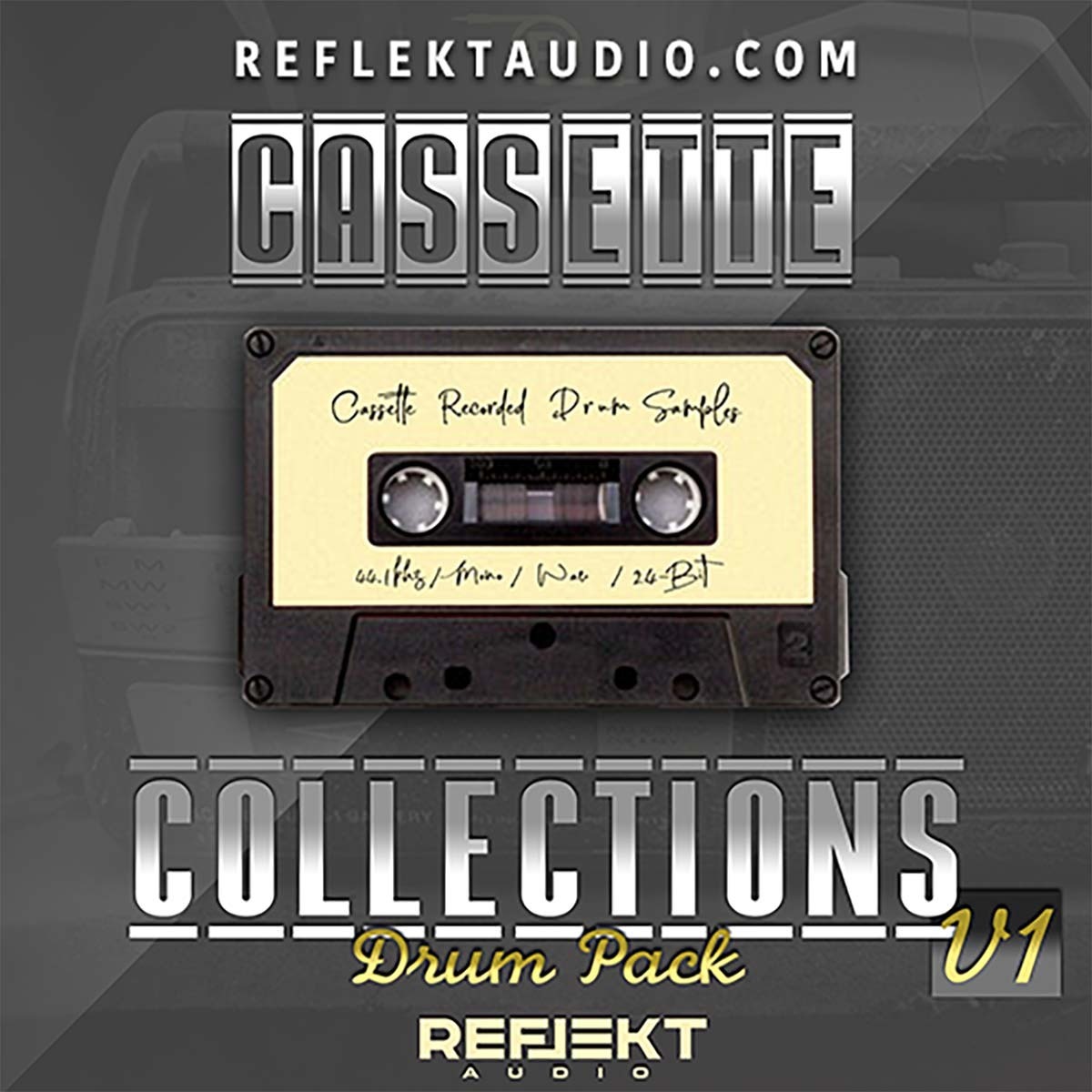 Reflekt Audio - Cassette Collections Drum Pack V1 Sample Packs Software GUI Artwork
