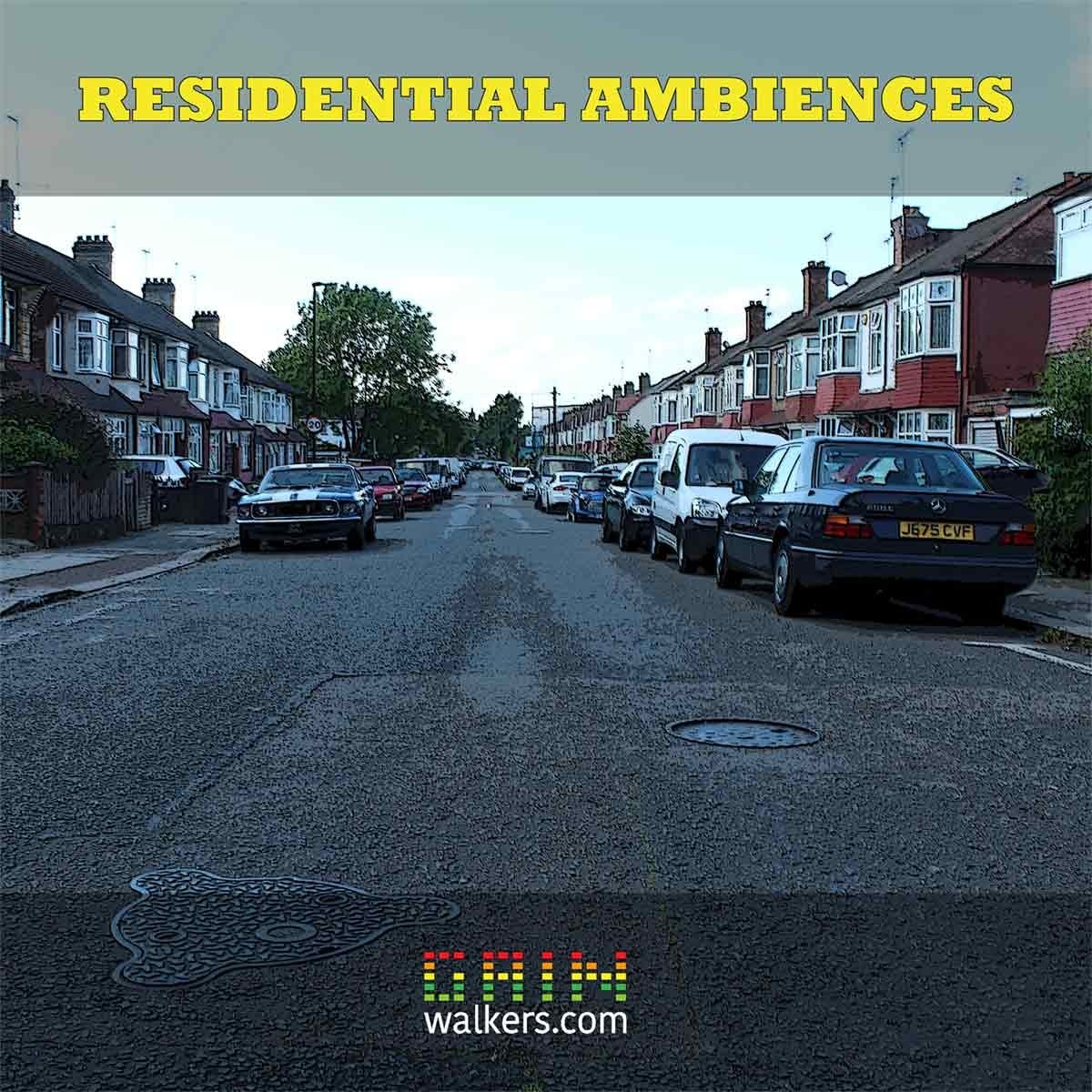Gain Walkers - Residential Ambiences Sample Packs Software GUI Artwork