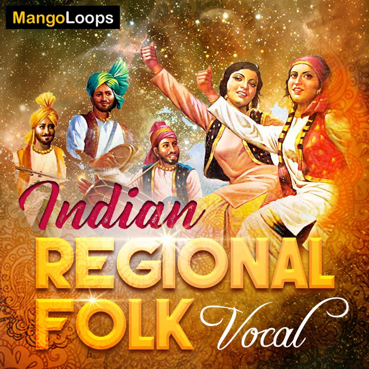 Mango Loops - Indian Regional Folk Vocal Sample Packs Software GUI Artwork