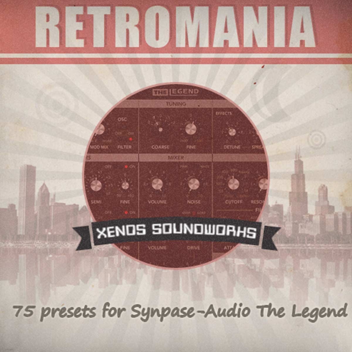 Xenos Soundworks - RetroMania - Legend Presets Software GUI Artwork