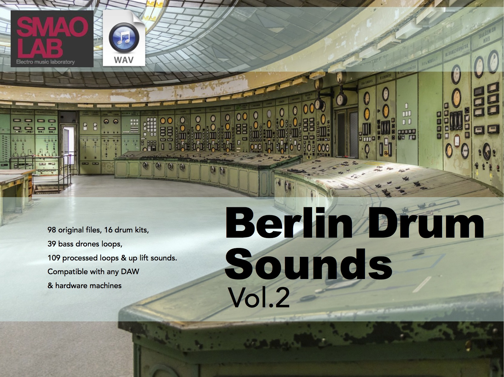 SMAO - Berlin Drums Vol 2 Sample Packs Software GUI Artwork