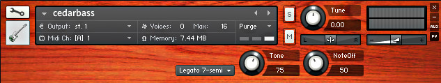 Noisy Michael - Cedarbass Kontakt Instruments Software GUI Artwork