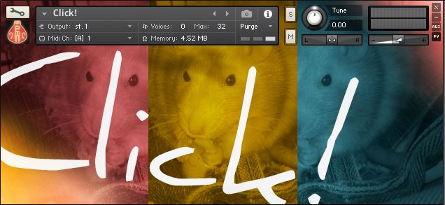 Piotr Nowotnik - Click Kontakt Instruments Software GUI Artwork