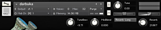 Noisy Michael - Darbuka Kontakt Instruments Software GUI Artwork
