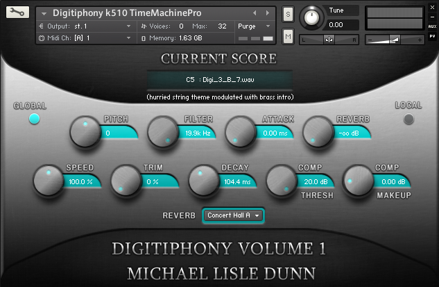 Mike Dunn - Digitiphony Vol 1 Kontakt Instruments Software GUI Artwork