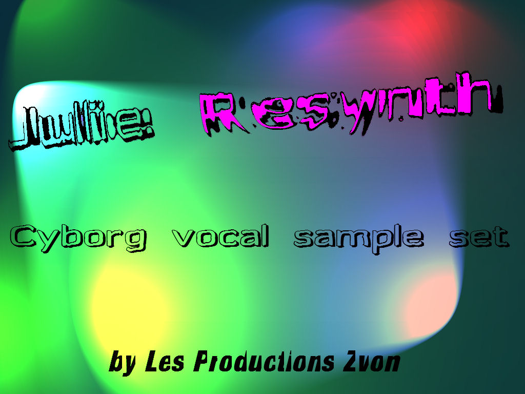 Les Productions Zvon - Julie Resynth Sample Packs Software GUI Artwork