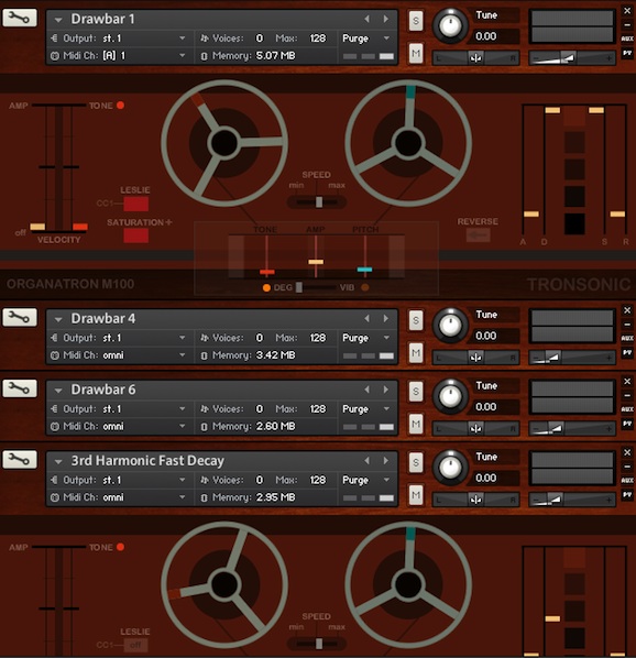 Tronsonic - Organatron v2 Kontakt Instruments Software GUI Artwork