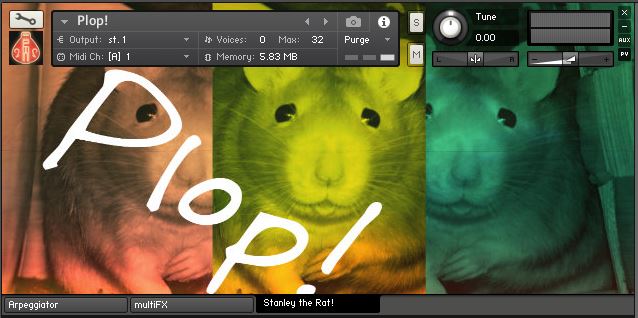 Piotr Nowotnik - Plop! Kontakt Instruments Software GUI Artwork