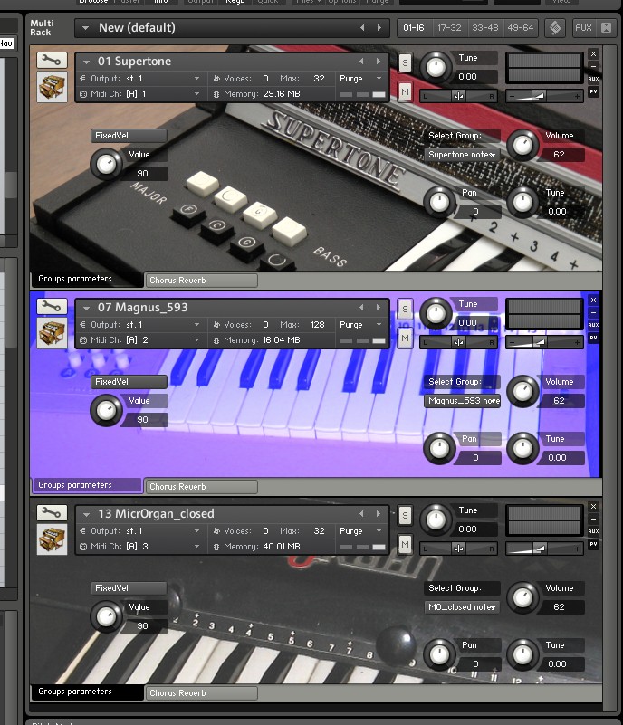 Les Productions Zvon - Reed Organs Kontakt Instruments Software GUI Artwork