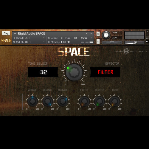 Rigid Audio - Space Kontakt Instruments Software GUI Artwork