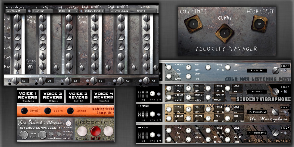 Rattly and Raw - The First Batch - Amalgamation Kontakt Instruments Software GUI Artwork
