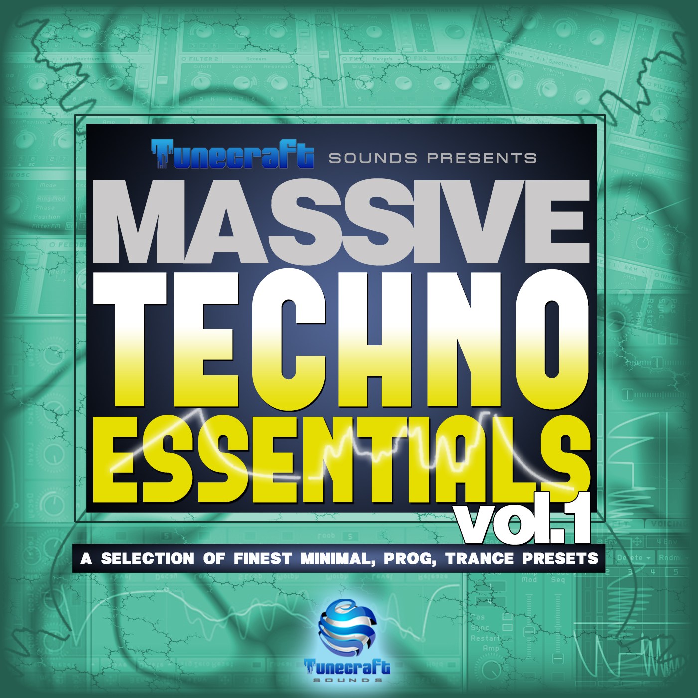 Tunecraft Sounds - Tunecraft Techno Essentials Vol.1 Presets Software GUI Artwork